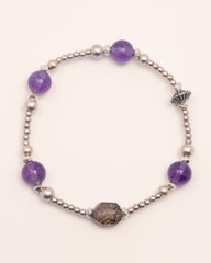 The Sovereign's Power - Black Gold Super & Amethyst Prosperity Bracelet