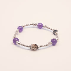 The Sovereign's Power - Black Gold Super & Amethyst Prosperity Bracelet