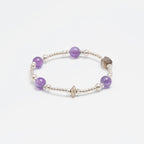 The Sovereign's Power - Silver Armor & Phantom Quartz Bracelet