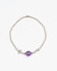 The Aligned Mind - Amethyst & Structured Silver Bracelet