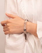 The Titan's Will - Black Herkimer "Sugar Cube" Power Bracelet