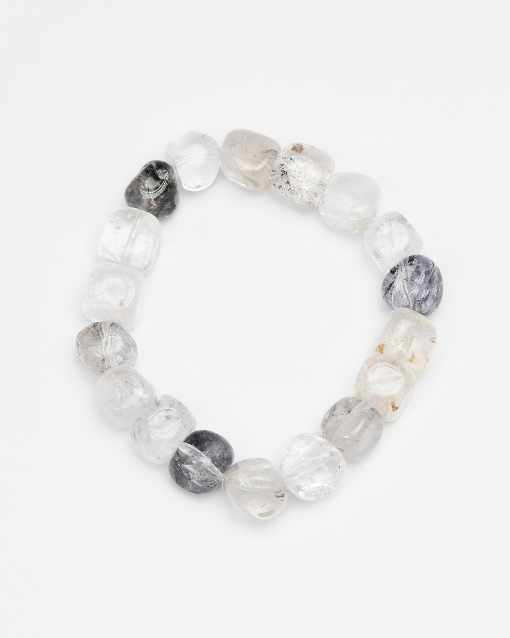 The Titan's Will - Black Herkimer "Sugar Cube" Power Bracelet