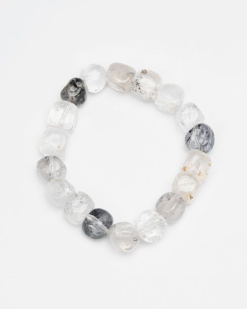 The Titan's Will - Black Herkimer "Sugar Cube" Power Bracelet