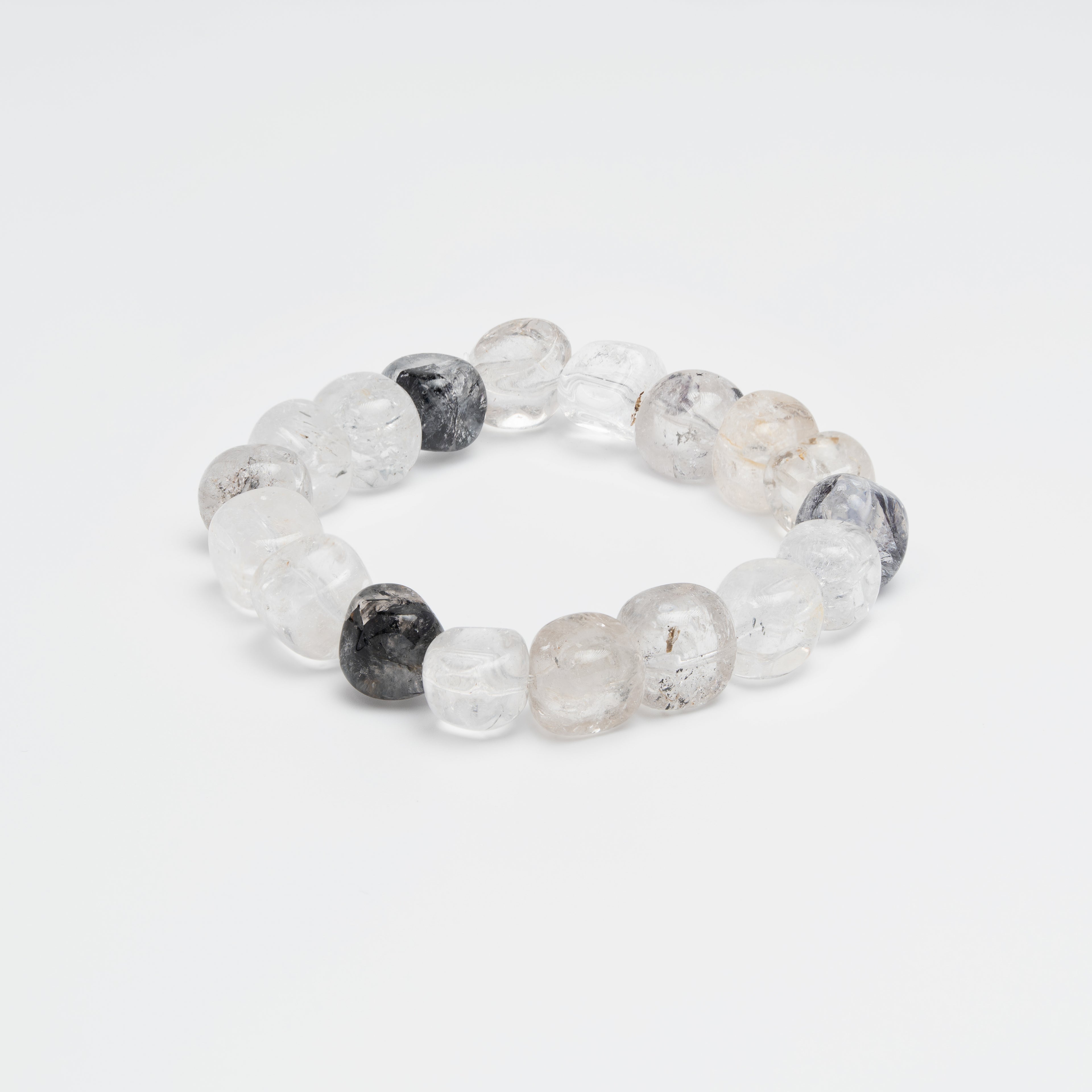 The Titan's Will - Black Herkimer "Sugar Cube" Power Bracelet