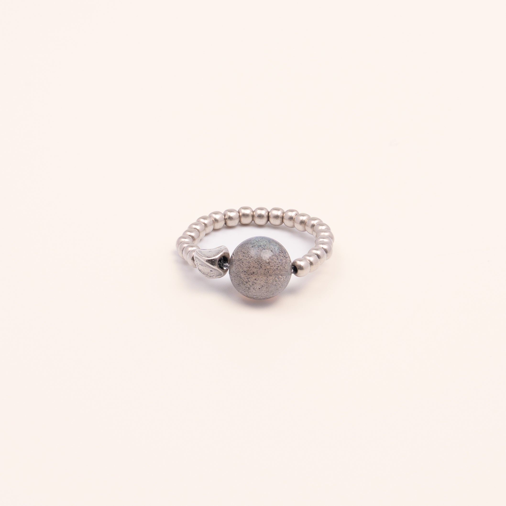 The Oracle's Shadow - Grey Moonstone & Silver Intuition Ring