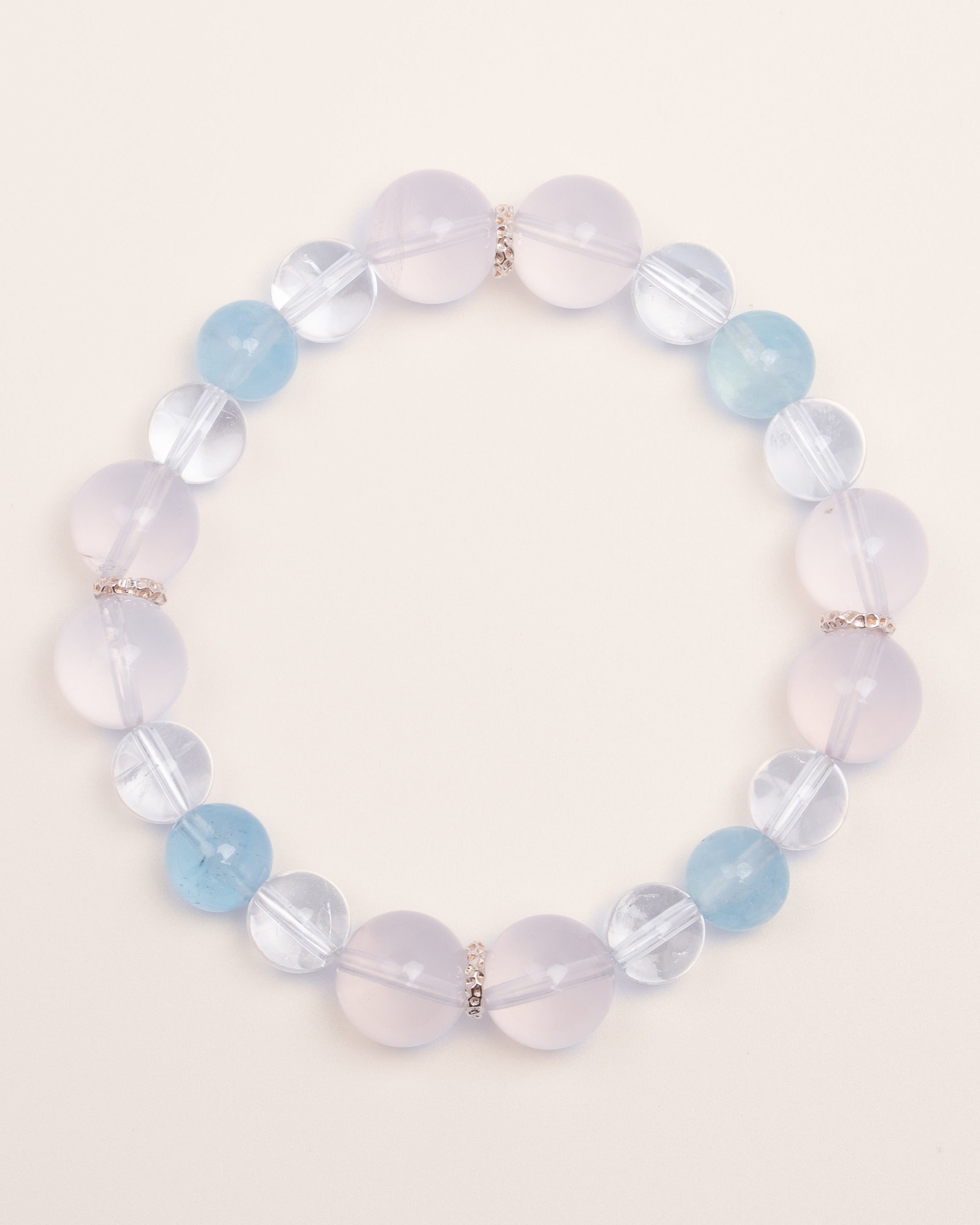 Whispers of the Sky - Blue Chalcedony & Aquamarine Serenity Bracelet