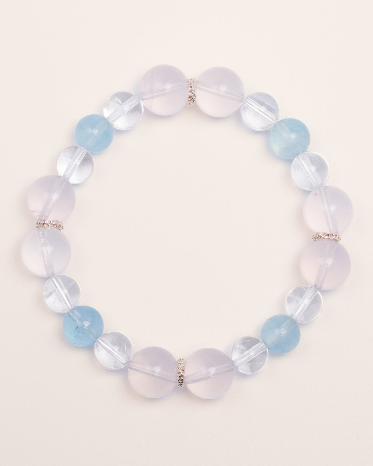 Whispers of the Sky - Blue Chalcedony & Aquamarine Serenity Bracelet