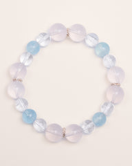 Whispers of the Sky - Blue Chalcedony & Aquamarine Serenity Bracelet