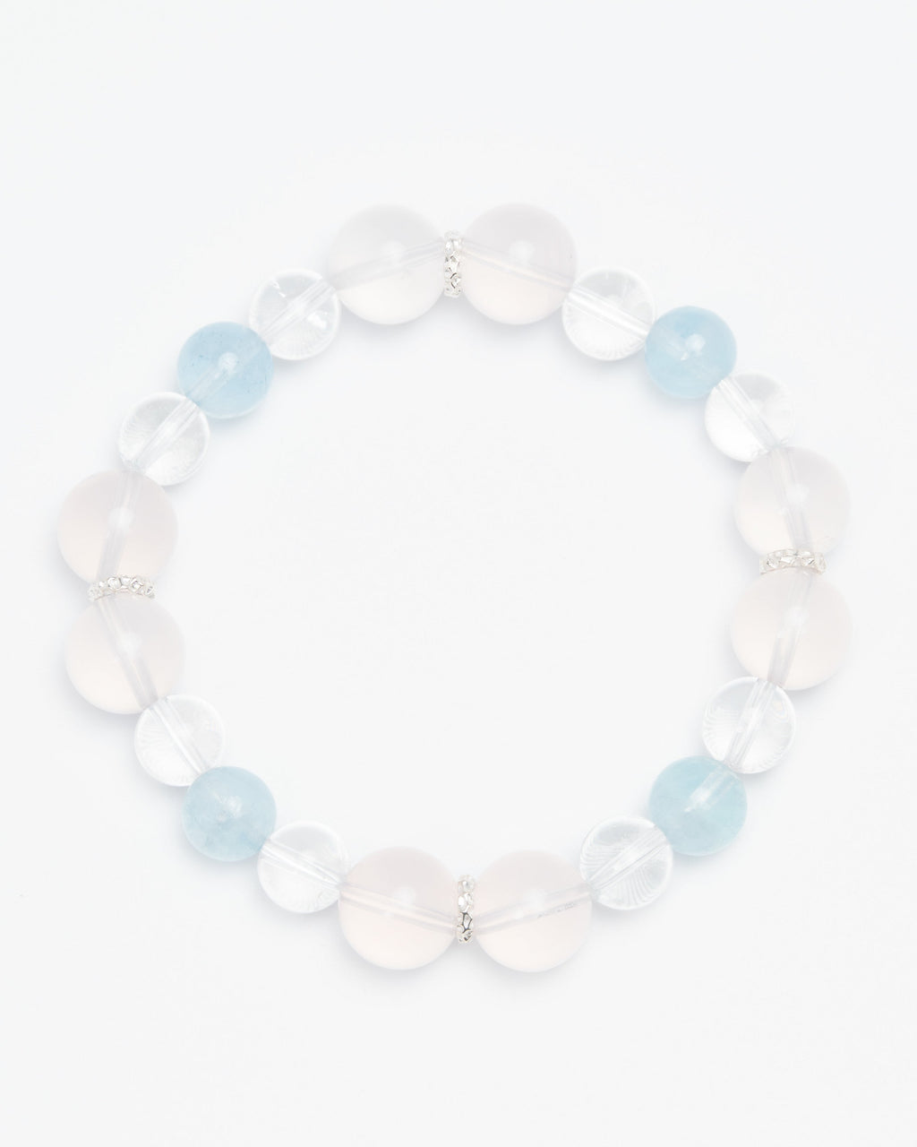 Whispers of the Sky - Star Rose Quartz & Aquamarine Harmony Bracelet