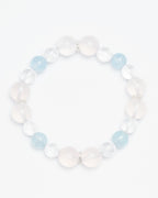 Whispers of the Sky - Star Rose Quartz & Aquamarine Harmony Bracelet