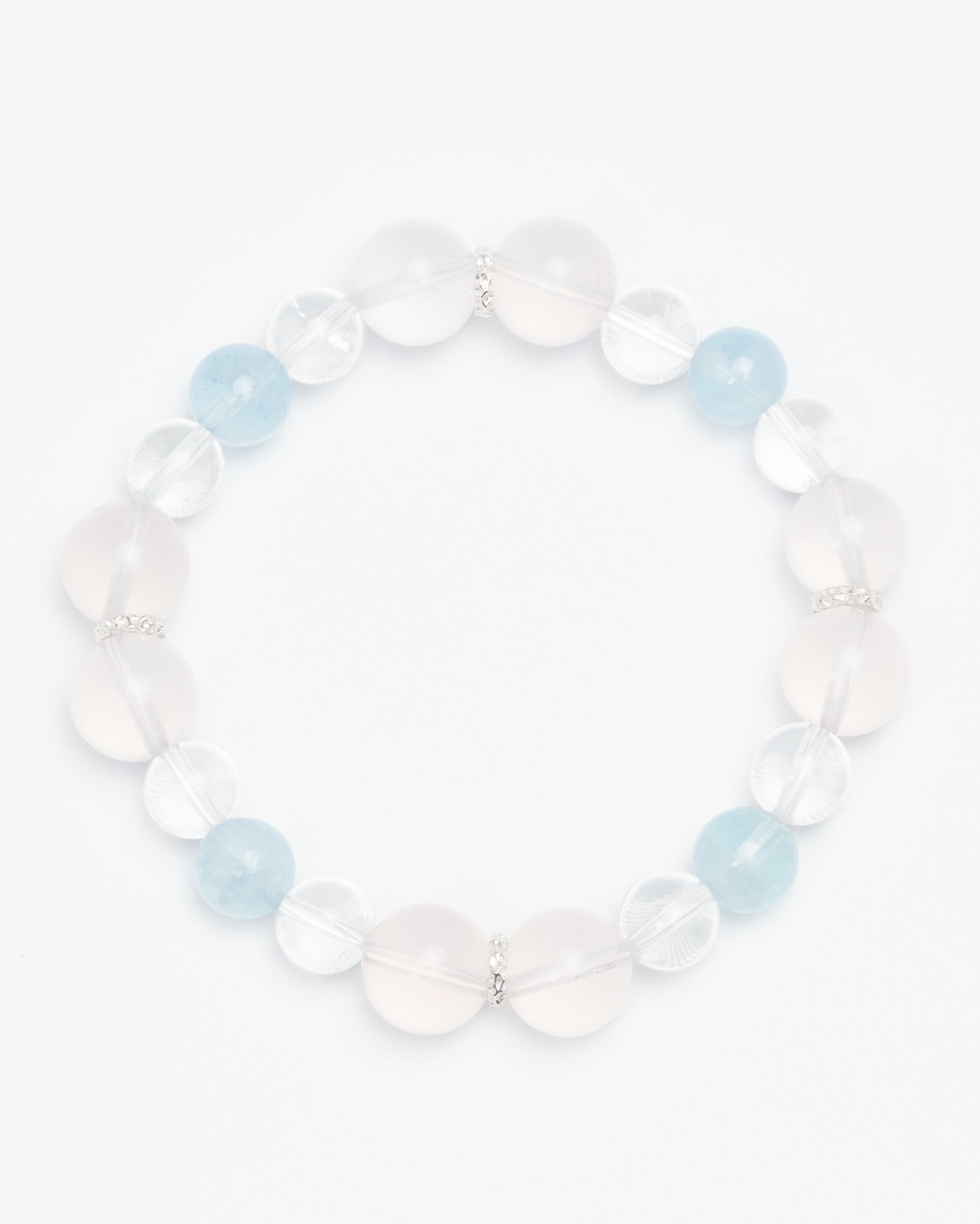 Whispers of the Sky - Star Rose Quartz & Aquamarine Harmony Bracelet