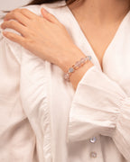 Whispers of the Sky - Star Rose Quartz & Aquamarine Harmony Bracelet