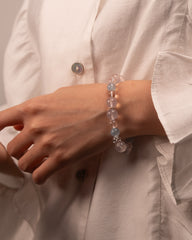 Whispers of the Sky - Blue Chalcedony & Aquamarine Serenity Bracelet
