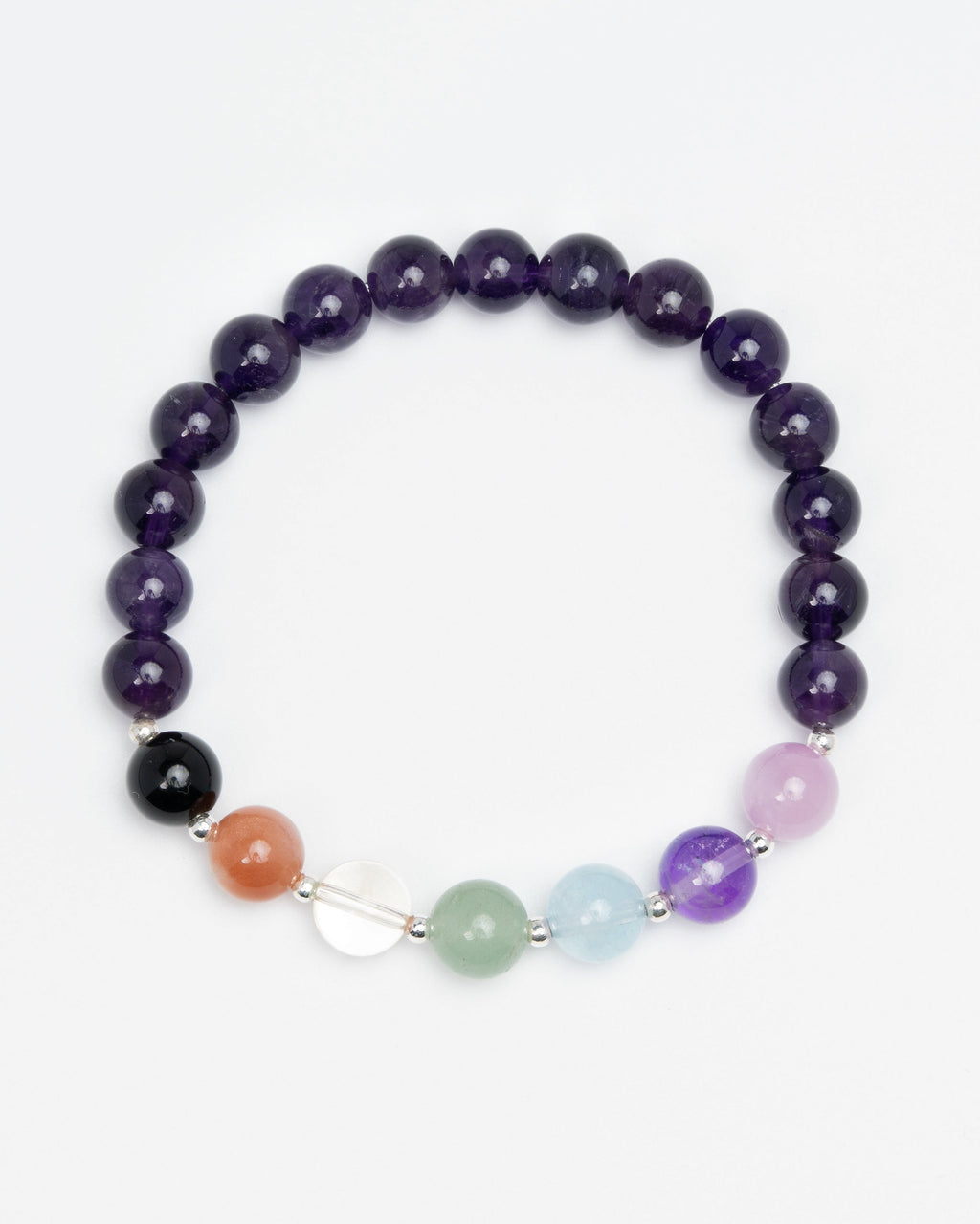 The Spiritual Core - Amethyst & Multi-Gem Harmony Bracelet