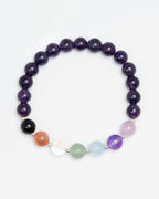 The Spiritual Core - Amethyst & Multi-Gem Harmony Bracelet
