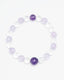 The Pyramid of Clarity - Amethyst & Clear Quartz Focus Bracelet
