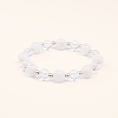 Aura Purification - White Jade & Clear Quartz Harmony Bracelet