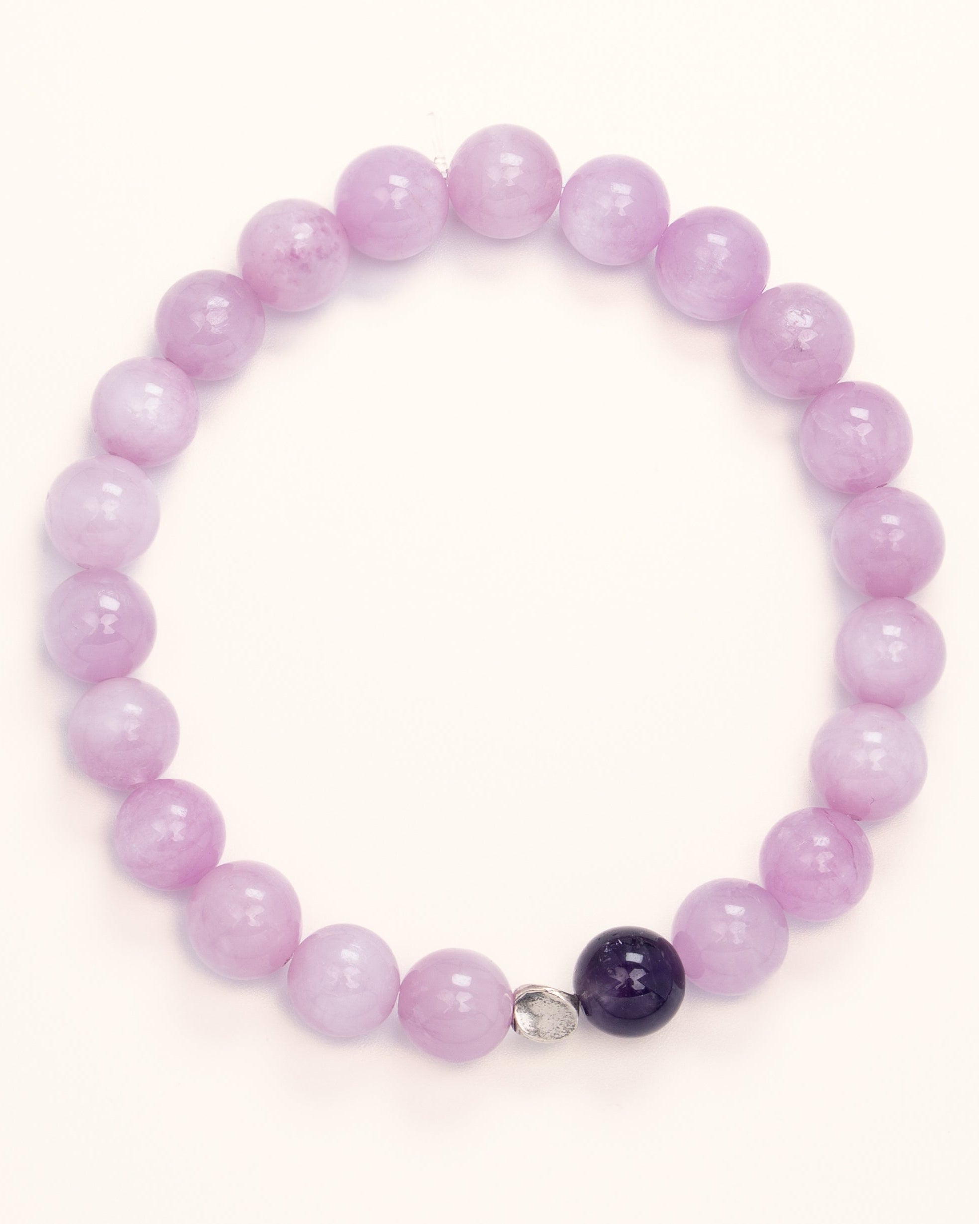 The Heart's Ascension - Kunzite & Amethyst Divine Love Bracelet