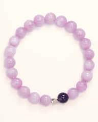 The Heart's Ascension - Kunzite & Amethyst Divine Love Bracelet