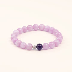 The Heart's Ascension - Kunzite & Amethyst Divine Love Bracelet