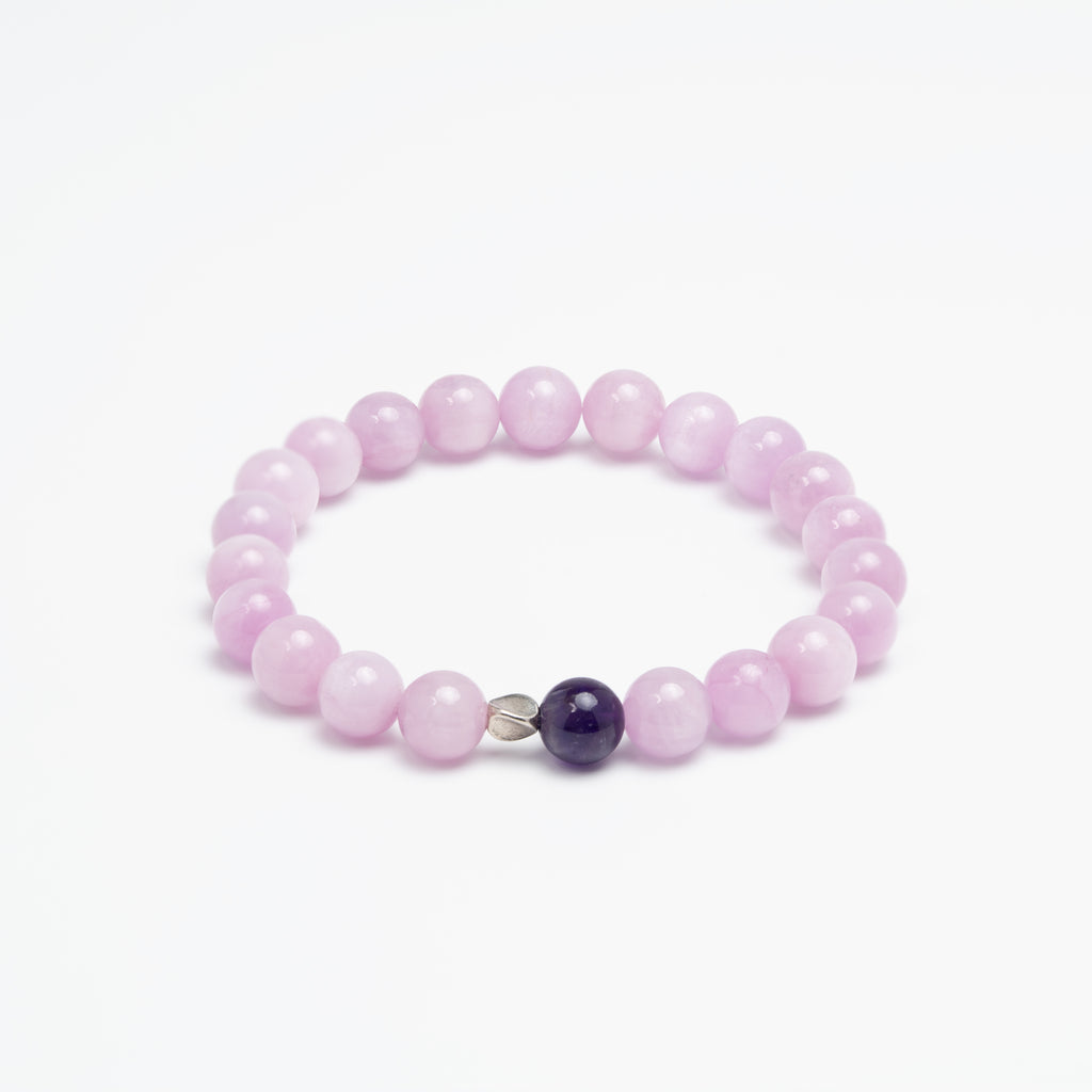 Heart's Ascension - Kunzite & Amethyst Healing Bracelet