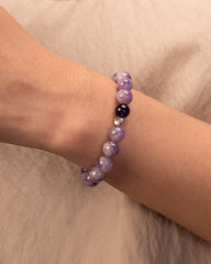 The Heart's Ascension - Kunzite & Amethyst Divine Love Bracelet