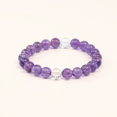 Mindful Manifestation - Amethyst, Citrine & Quartz Trio Bracelet