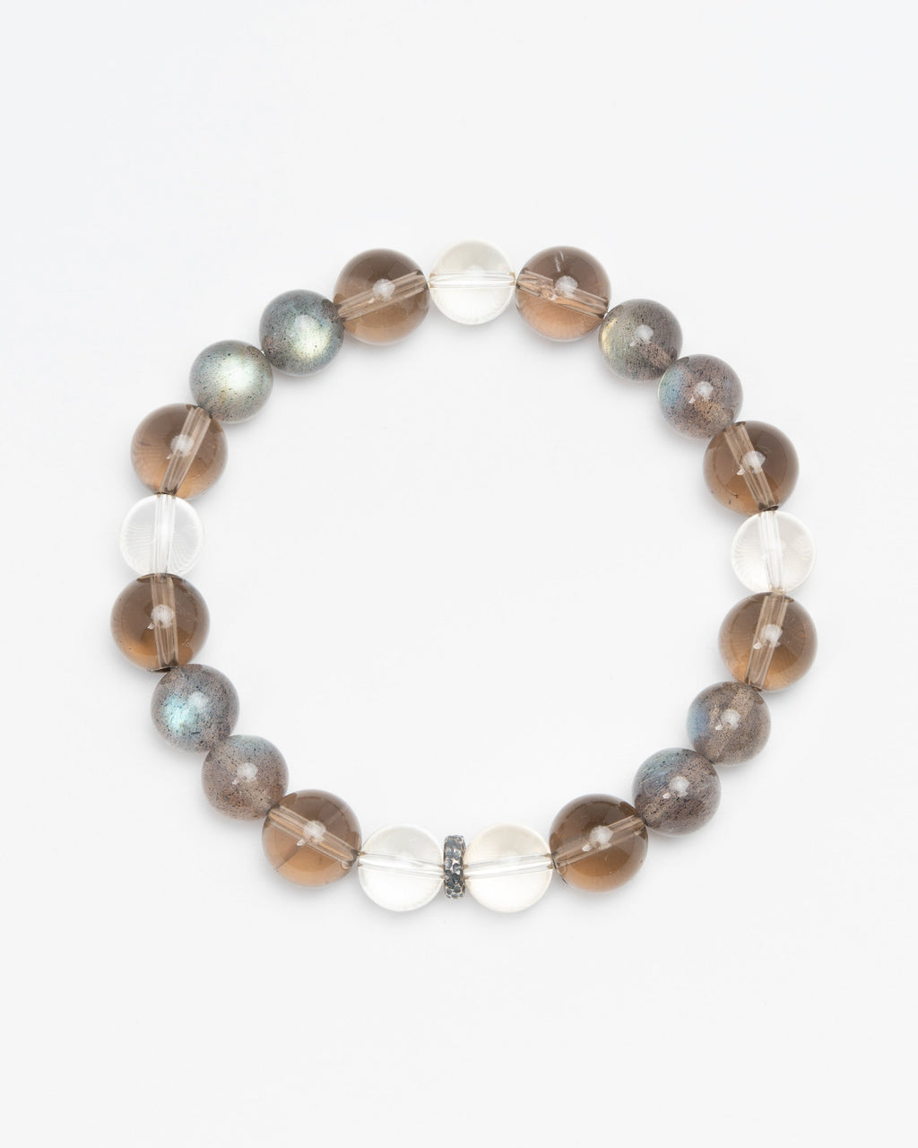 The Mystic's Veil - Smoky Quartz, Moonstone & Citrine Intuition Bracelet