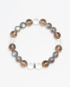 The Mystic's Veil - Smoky Quartz, Moonstone & Citrine Intuition Bracelet