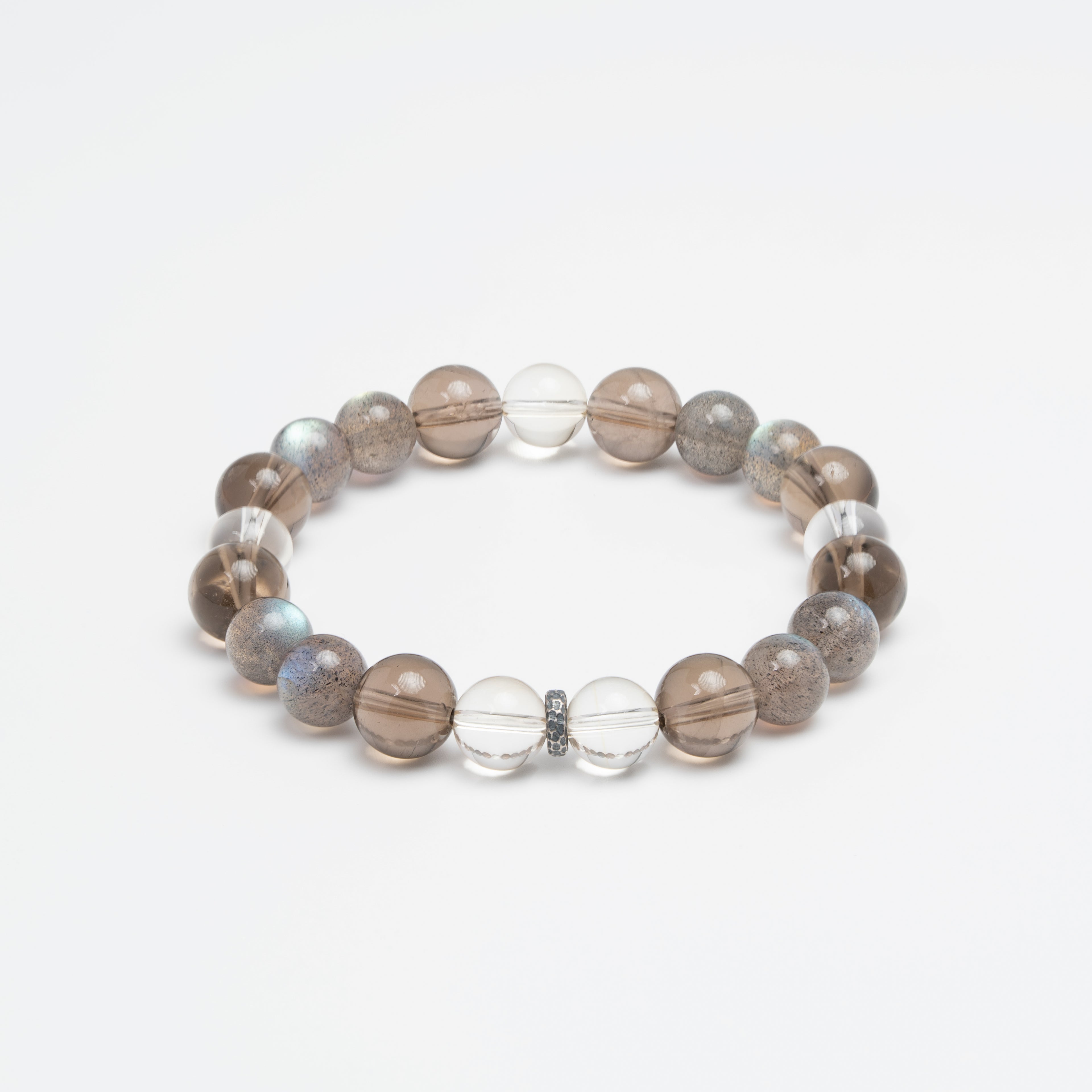 The Mystic's Veil - Smoky Quartz, Moonstone & Citrine Intuition Bracelet