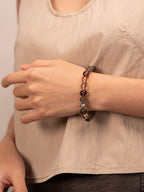 The Mystic's Veil - Smoky Quartz, Moonstone & Citrine Intuition Bracelet