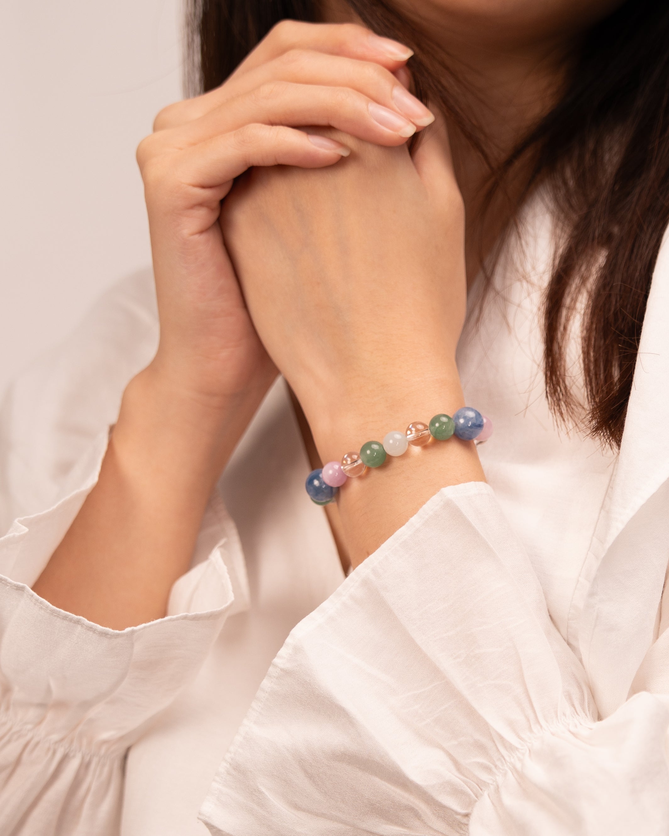 The Healer's Concord - Kyanite & Kunzite Multi-Gemstone Bracelet