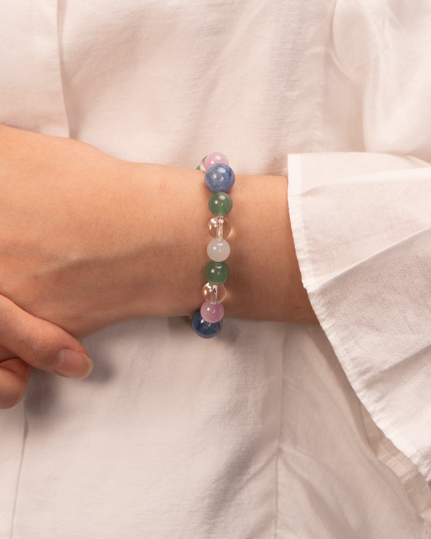 The Healer's Concord - Kyanite & Kunzite Multi-Gemstone Bracelet