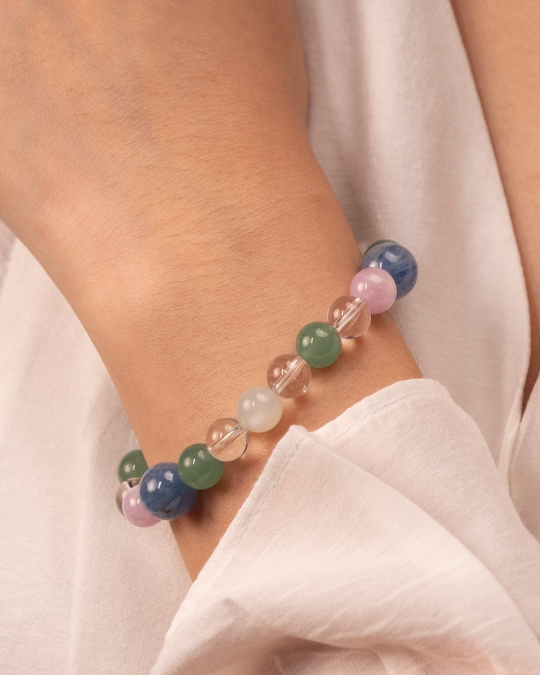The Healer's Concord - Kyanite & Kunzite Multi-Gemstone Bracelet