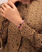 Twilight Serenity - Lavender Amethyst & Silver Harmony Bracelet