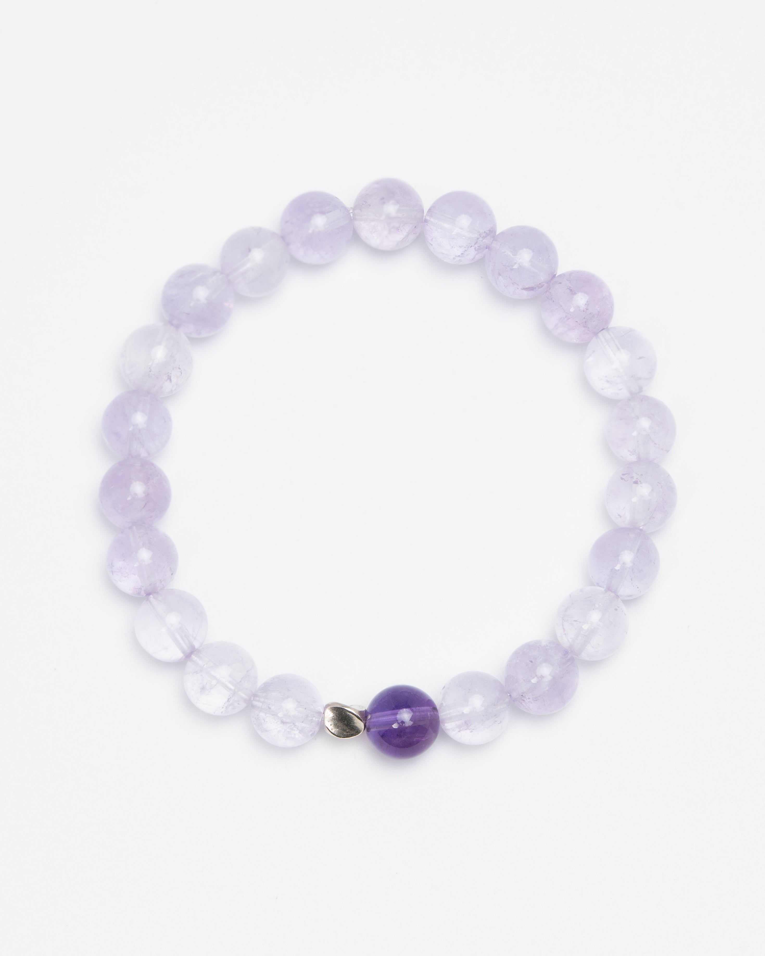 Twilight Serenity - Lavender Amethyst & Silver Harmony Bracelet