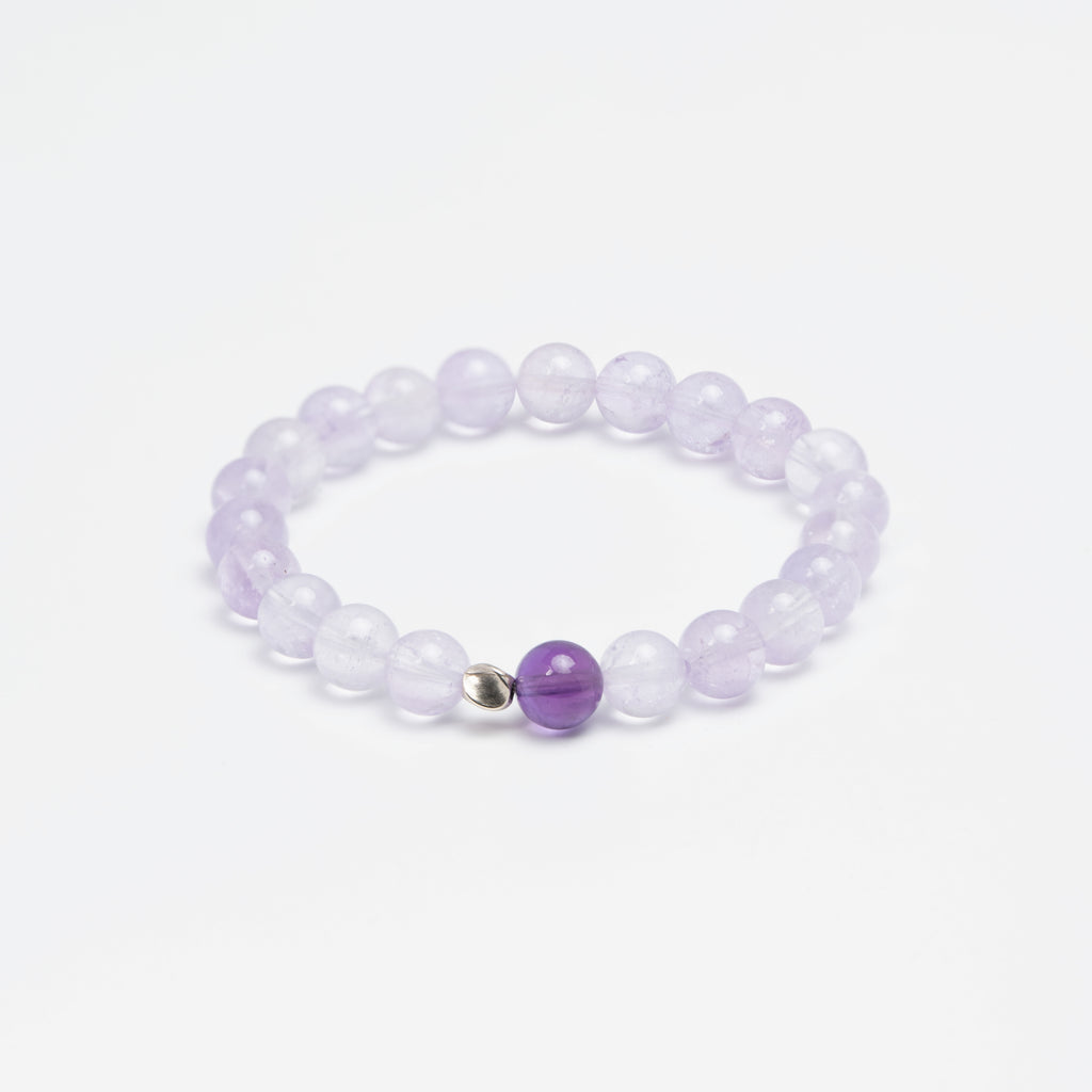 Twilight Serenity - Lavender Amethyst & Silver Harmony Bracelet