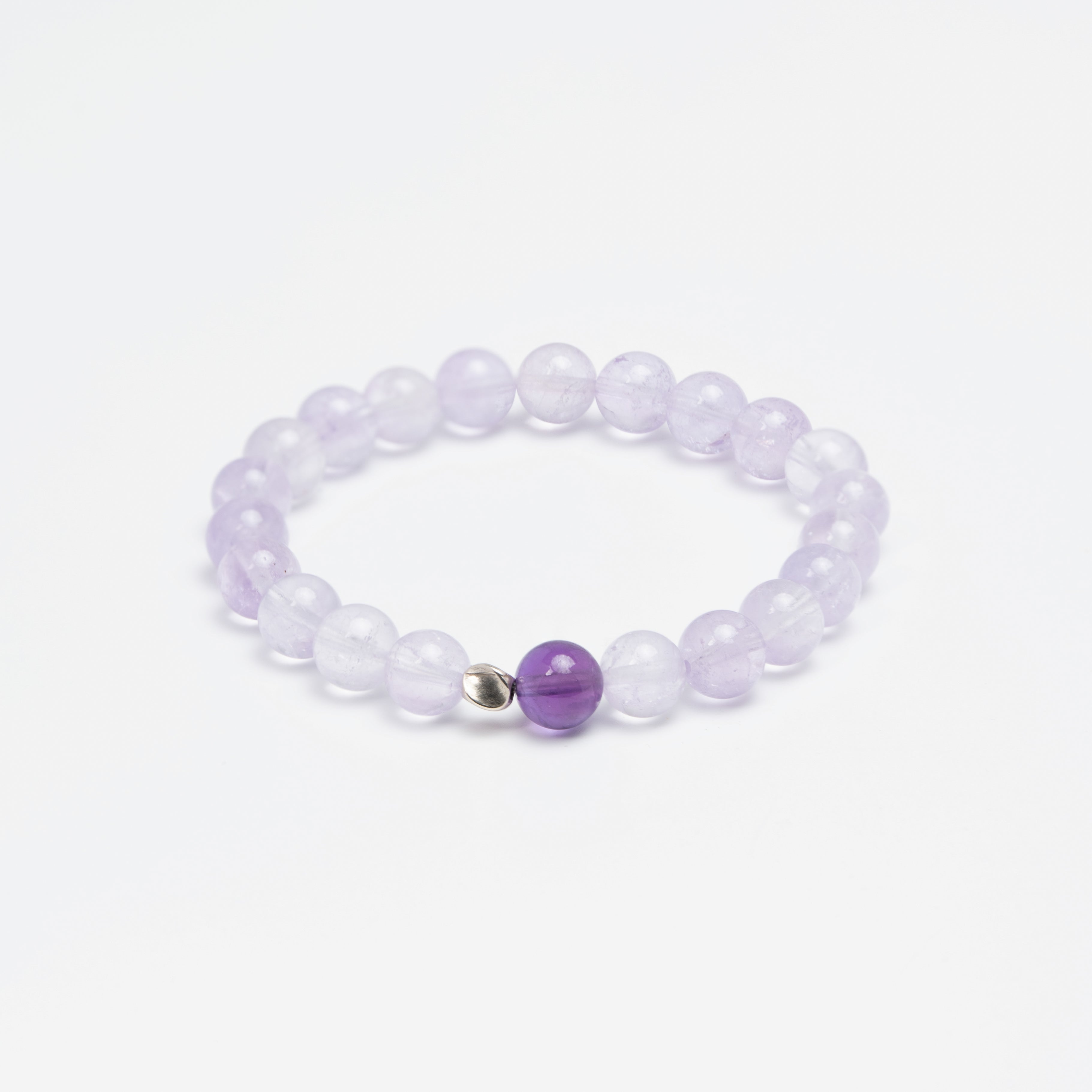 Twilight Serenity - Lavender Amethyst & Silver Harmony Bracelet